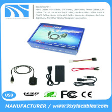 KuYia USB IDE SATA / PATA / IDE Laufwerk zum USB 2.0 Adapter Konverter Kabel für 2,5 / 3,5 Festplatte